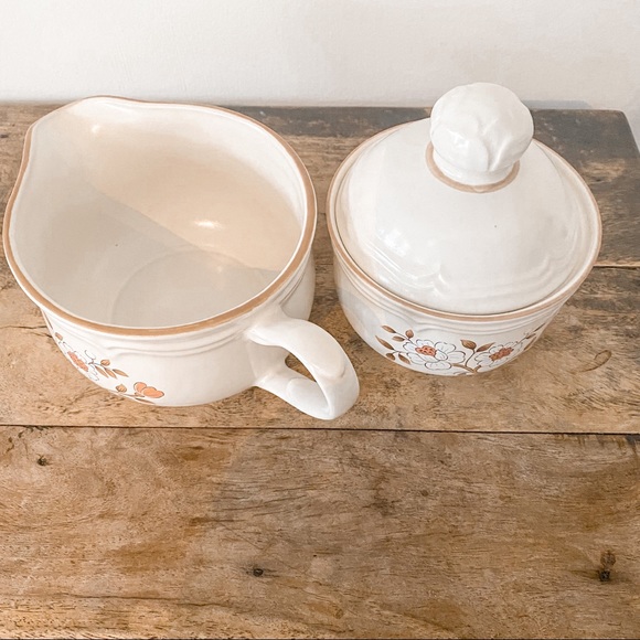 Vintage sugar/creamer stoneware The Covington Edition - Picture 11 of 12